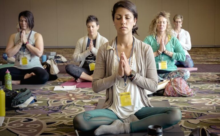 Meditation in Ashram