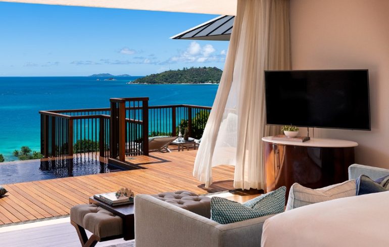 Raffles resort in Seychelles